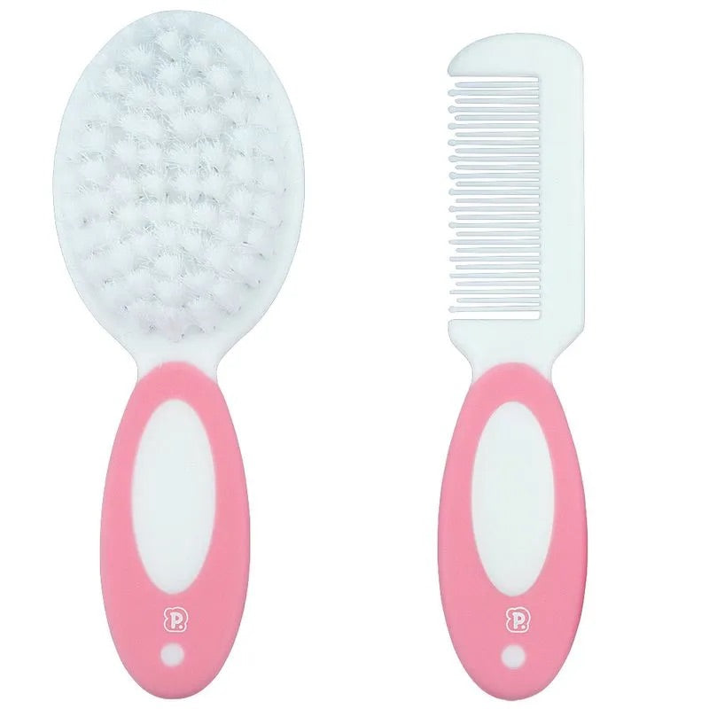 Kit Pente e Escova Pimpolho Bebê Macio 2 Peças