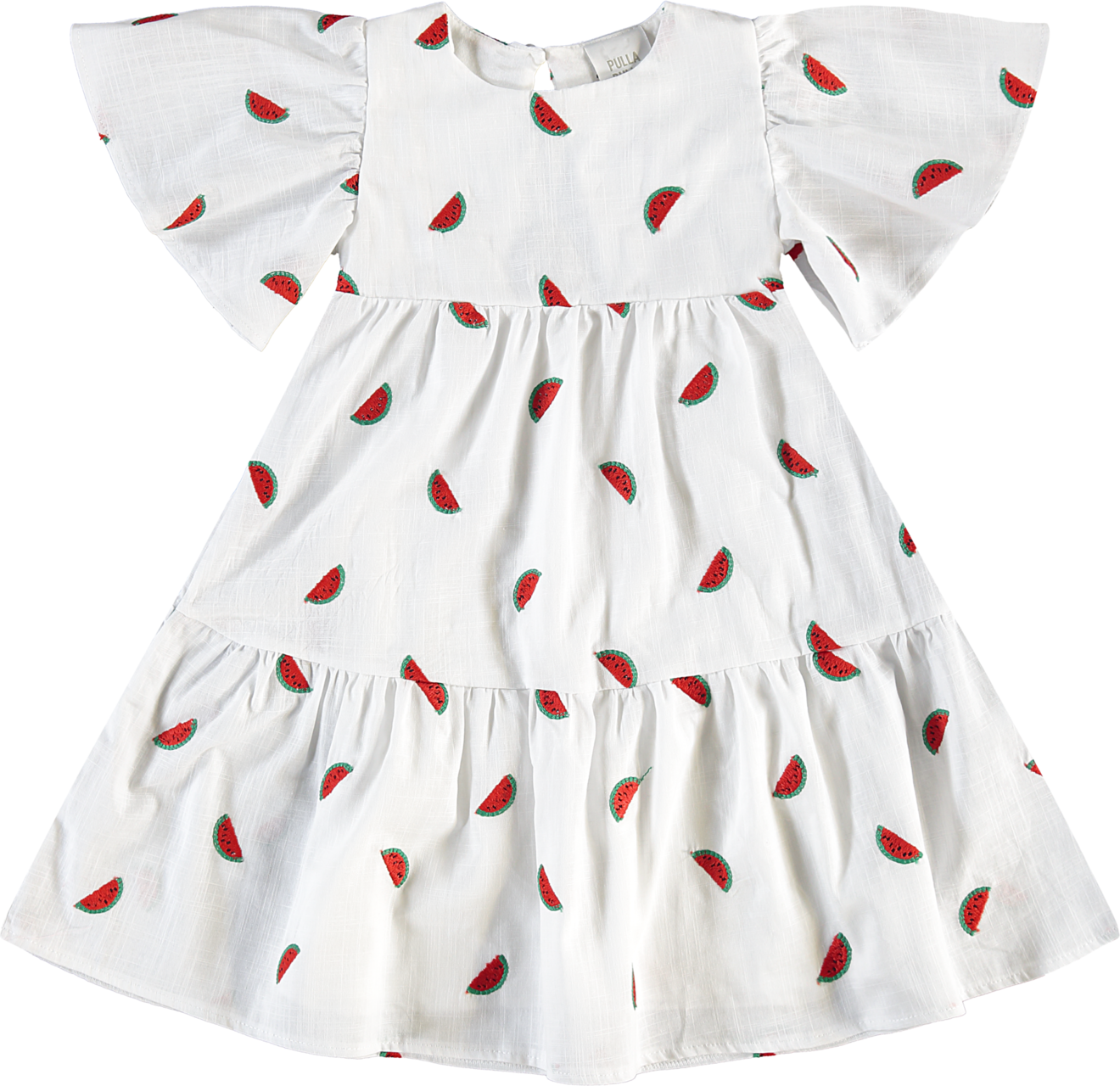 Vestido Infantil Pulla Bulla Estampa de Melancia – Frescor, Conforto e Tecido Macio para o Dia a Dia