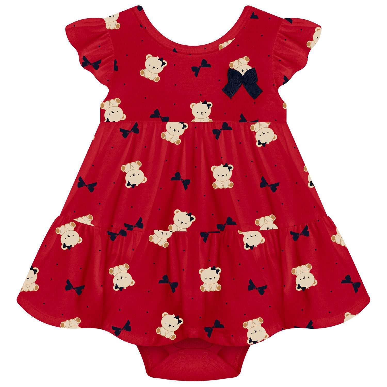 Vestido Body Kyly Ursinhos e Lacinhos