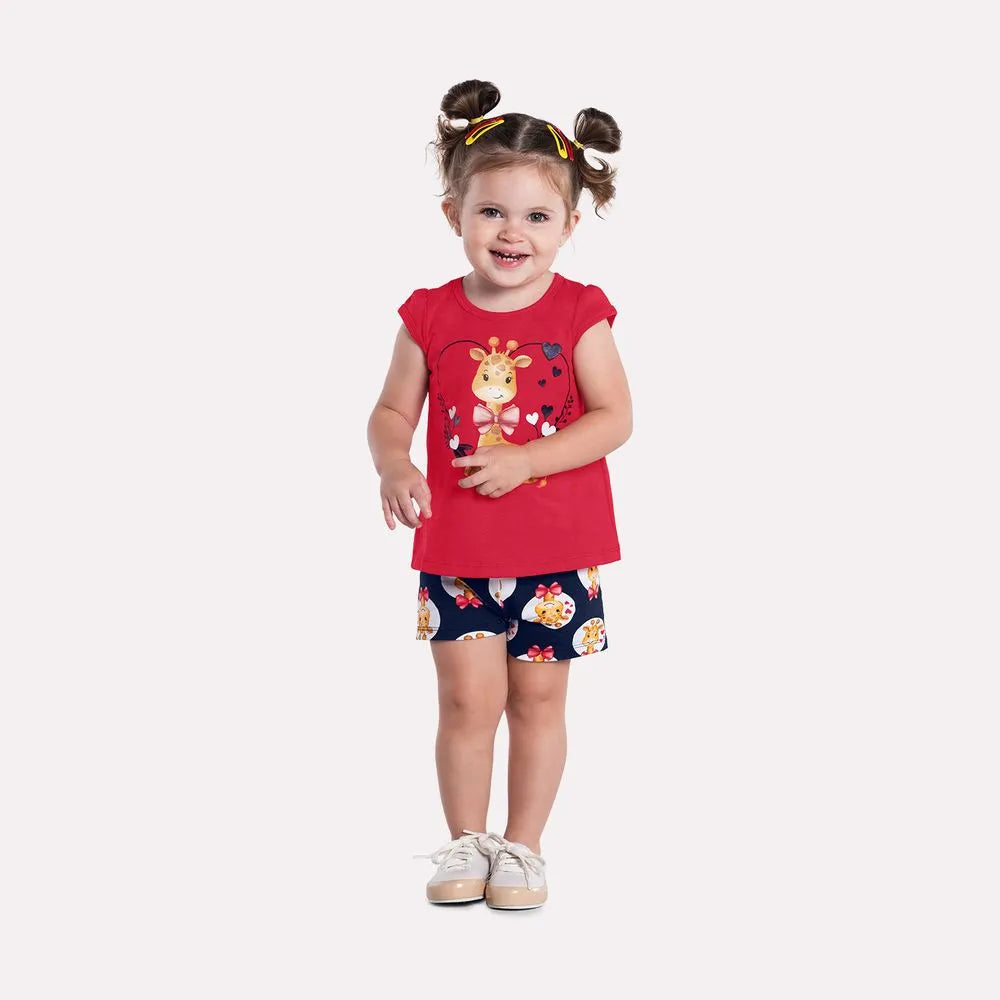 Conjunto Feminino Kyly Girafinha
