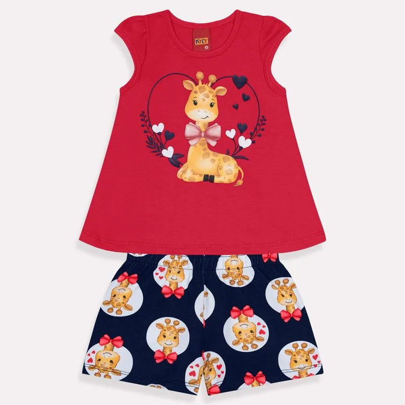 Conjunto Feminino Kyly Girafinha