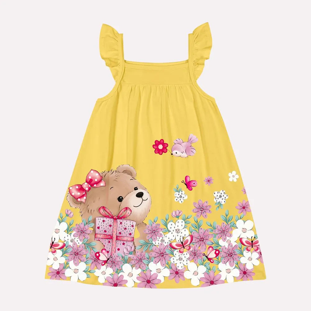 Vestido Kyly Menina Strass