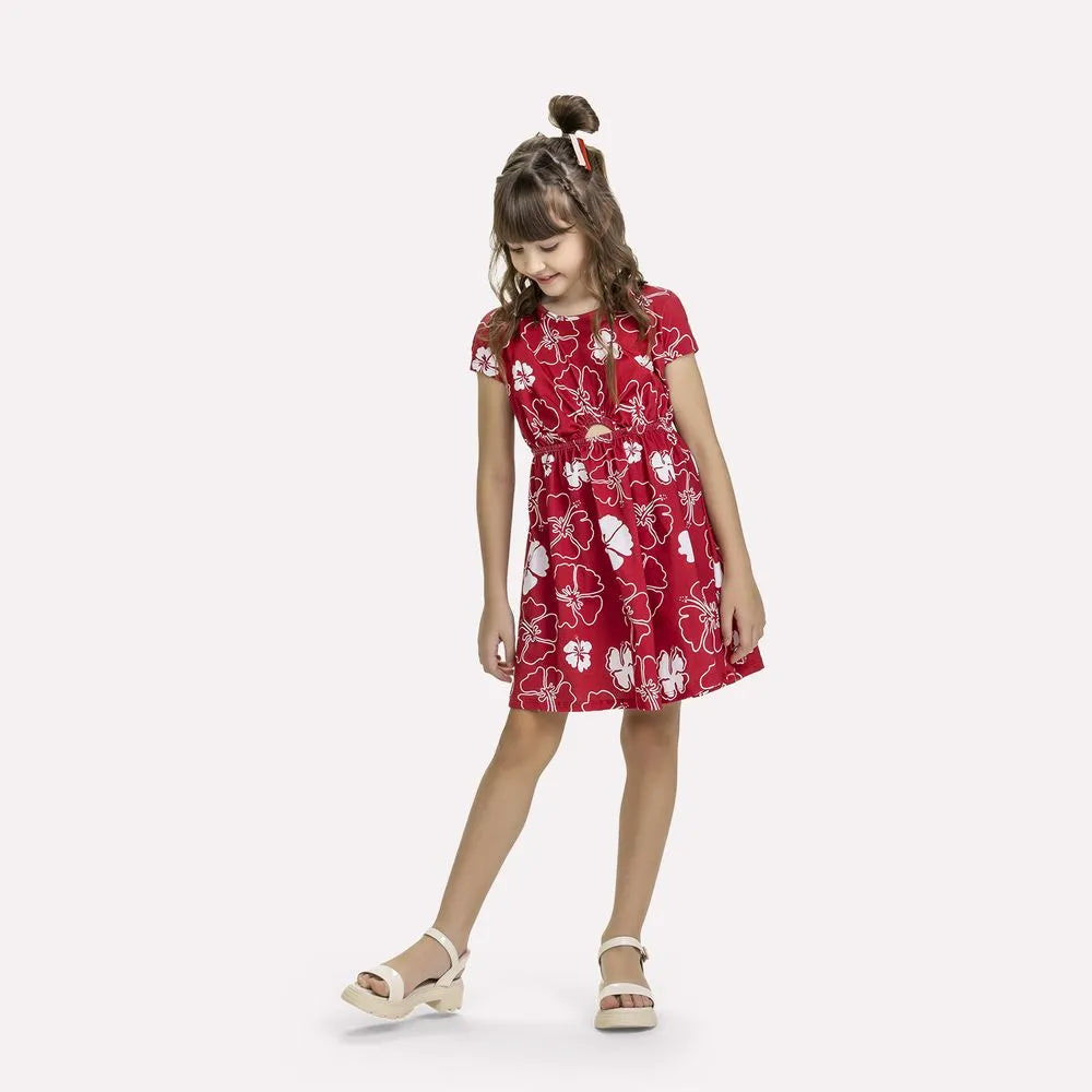 Vestido Kyly Flores Hawaii