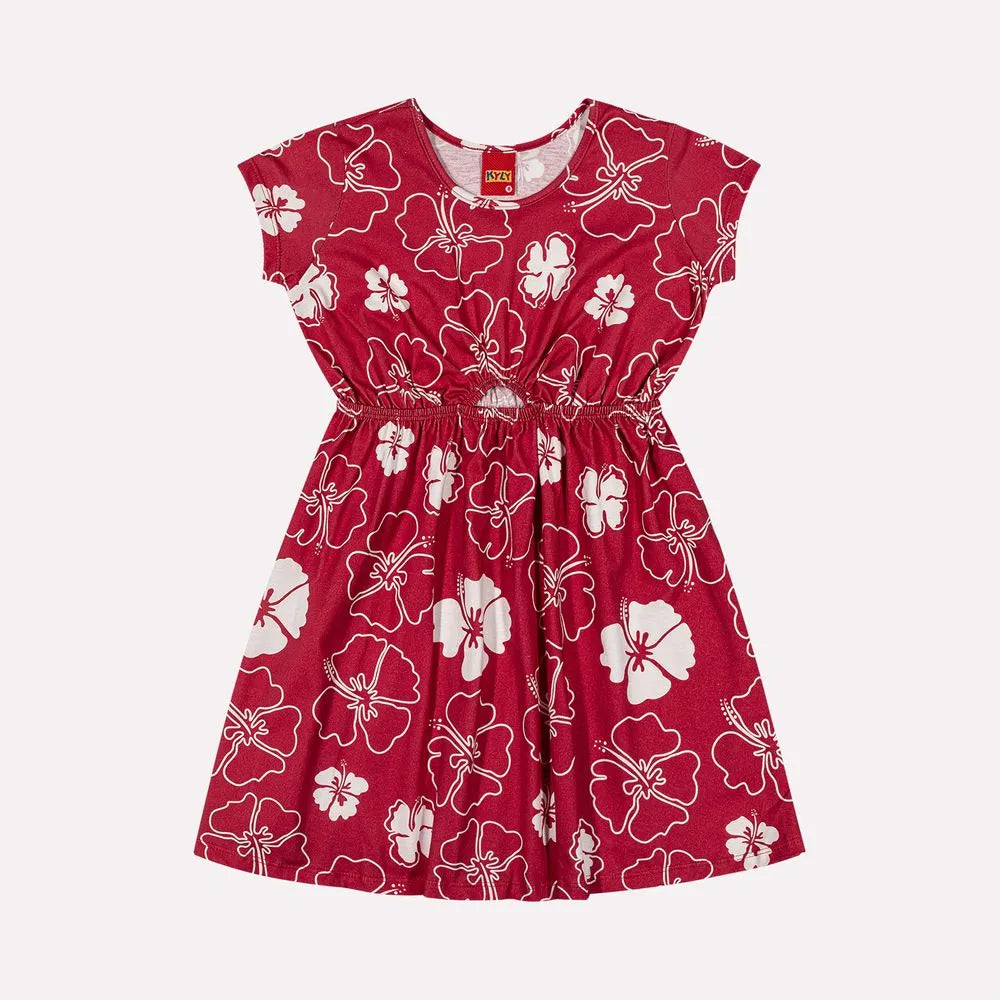 Vestido Kyly Flores Hawaii