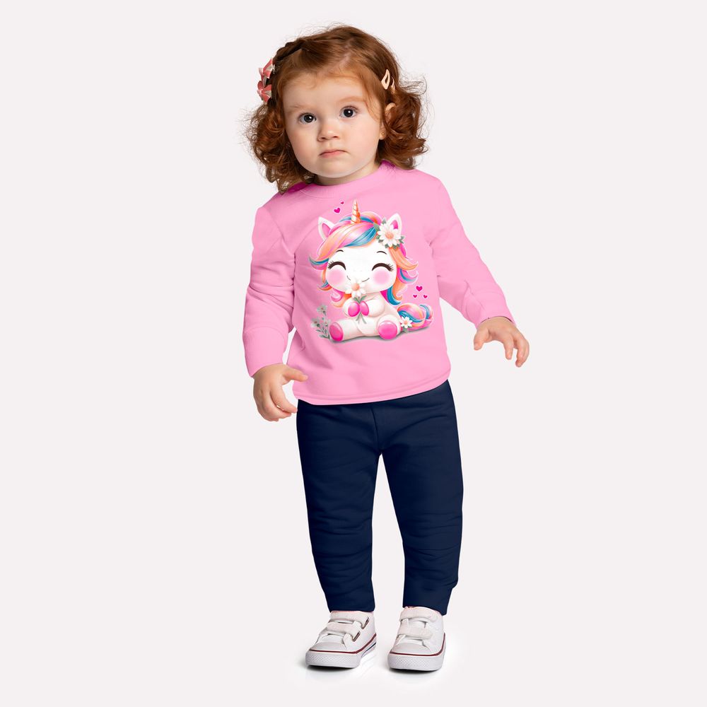 Conjunto Kyly Unicórnio e Flores