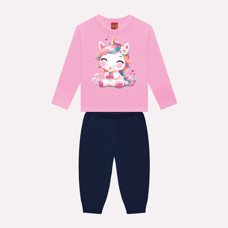 Conjunto Kyly Unicórnio e Flores