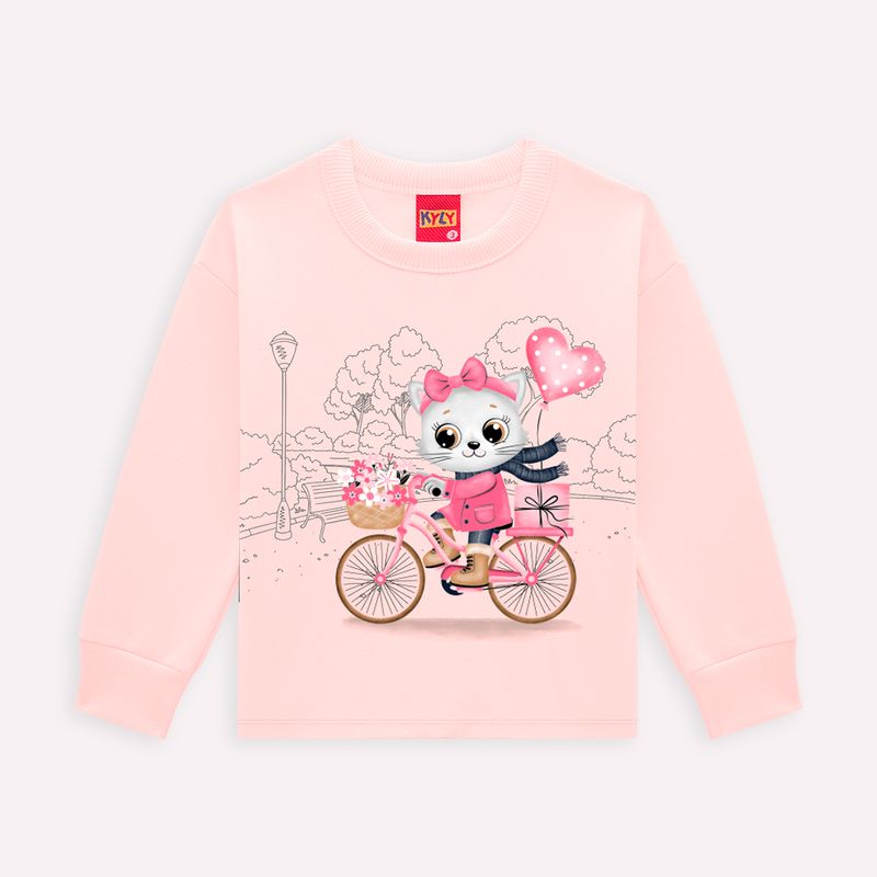 Conjunto Feminino Kyly Gatinha na Bicicleta