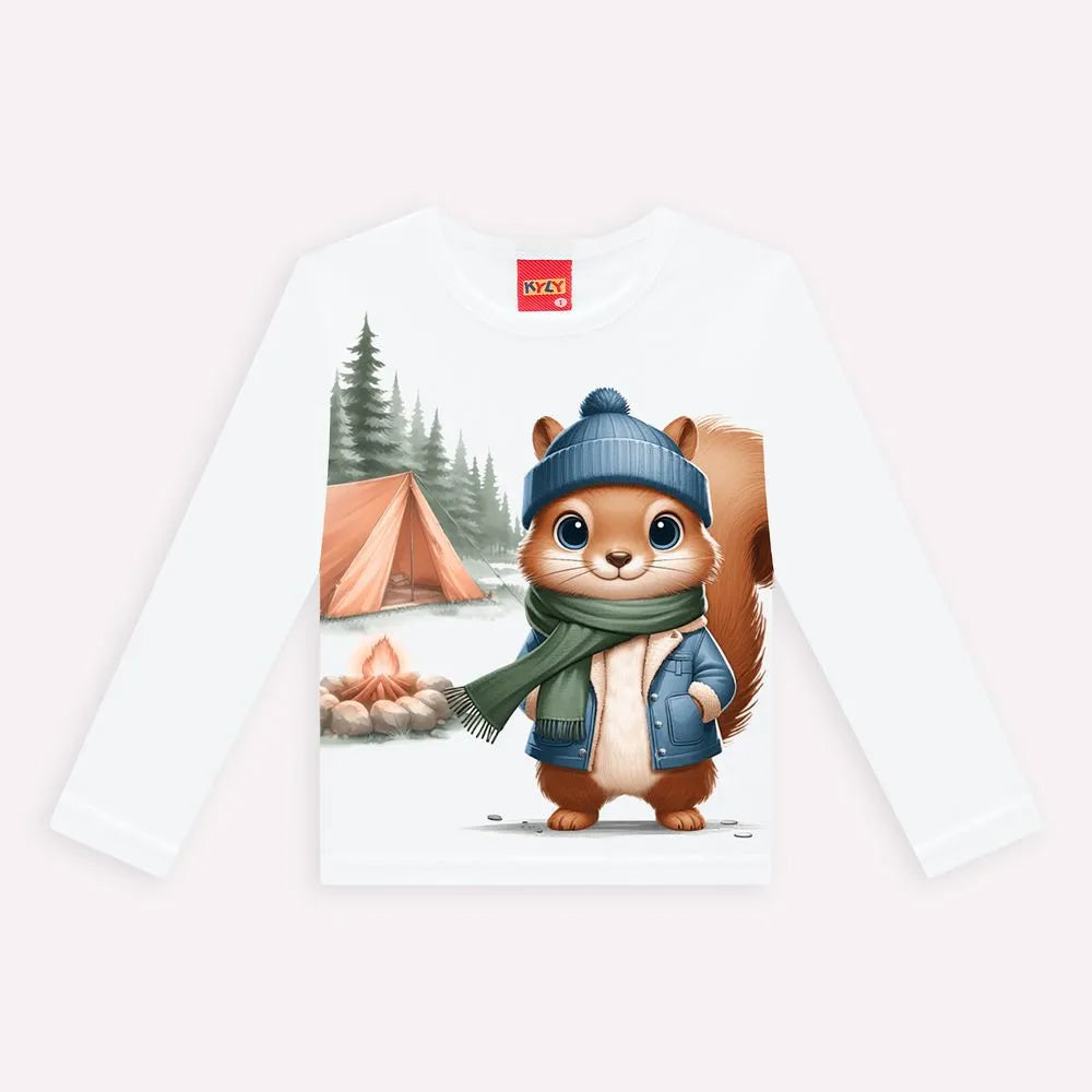 Camiseta Manga Longa Esquilo