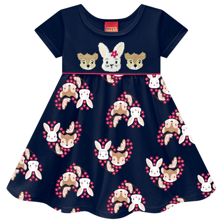Vestido Kyly Coelha E Bambi