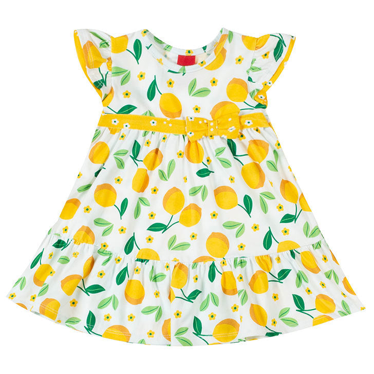 Vestido Kyly Limão Com Laço