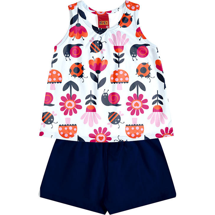 Conjunto Fkyly Jardim Colorido