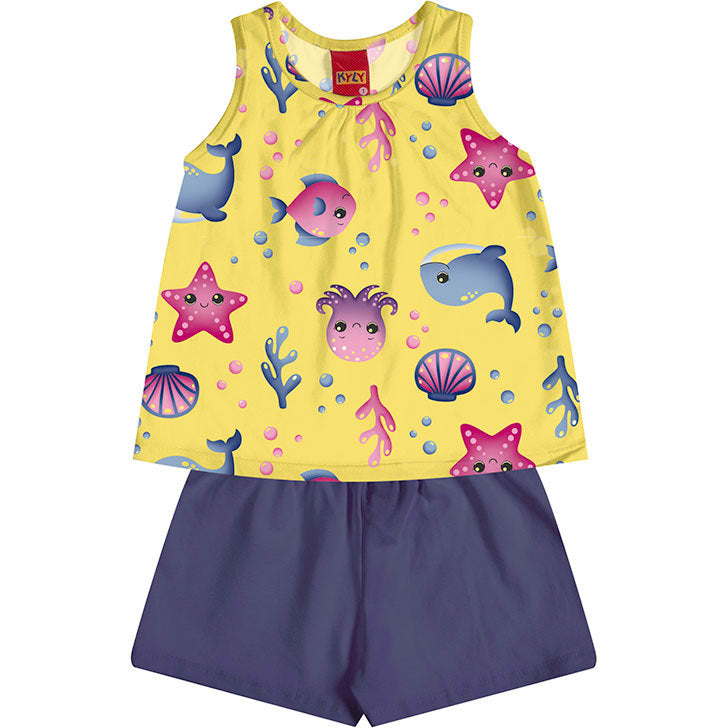 Conjunto Kyly Fundo Do Mar