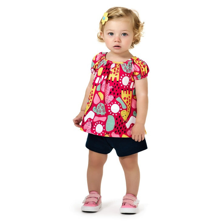 Conjunto Kyly Feminino Infantil Safari