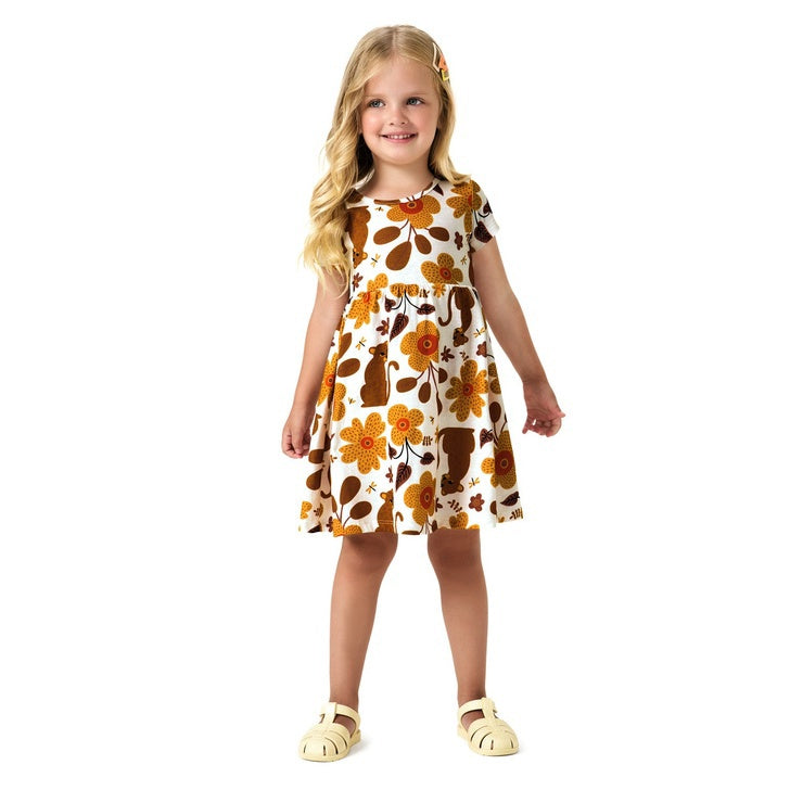 Vestido Kyly Onca E Flores