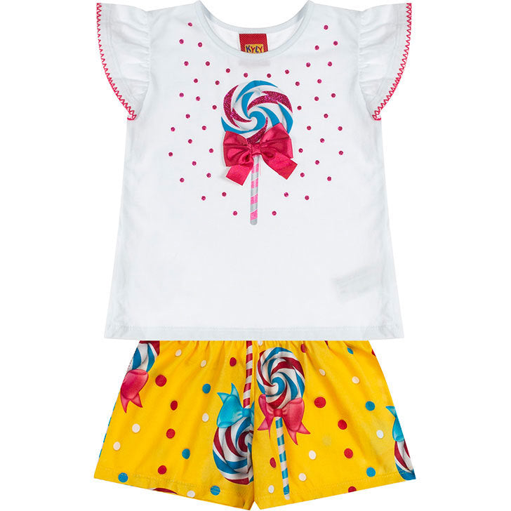 Conjunto Kyly Infantil Menina  Pirulito