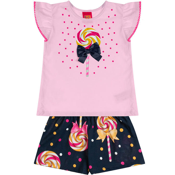 Conjunto Kyly Infantil Menina  Pirulito