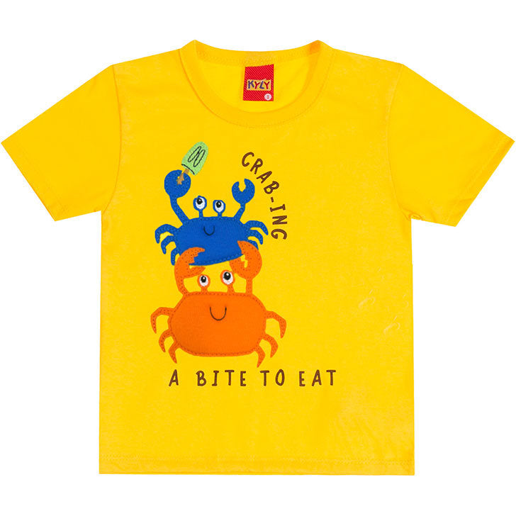 Camiseta Kyly Infantil Grab Ing a Bite to Eat