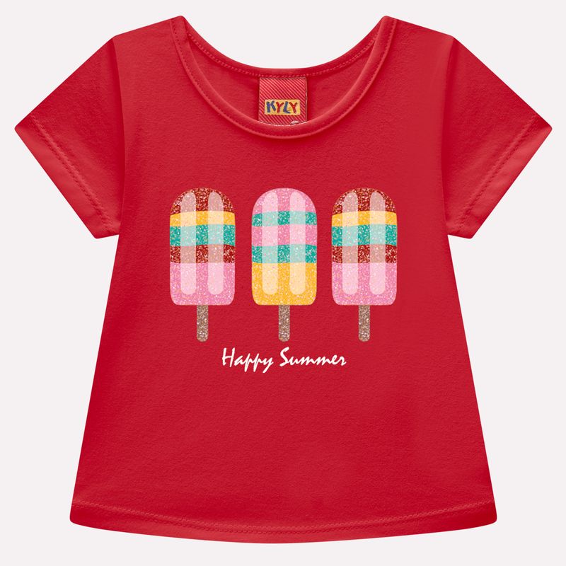 Conjunto Infantil Feminino Kyly Happy Summer Picolés