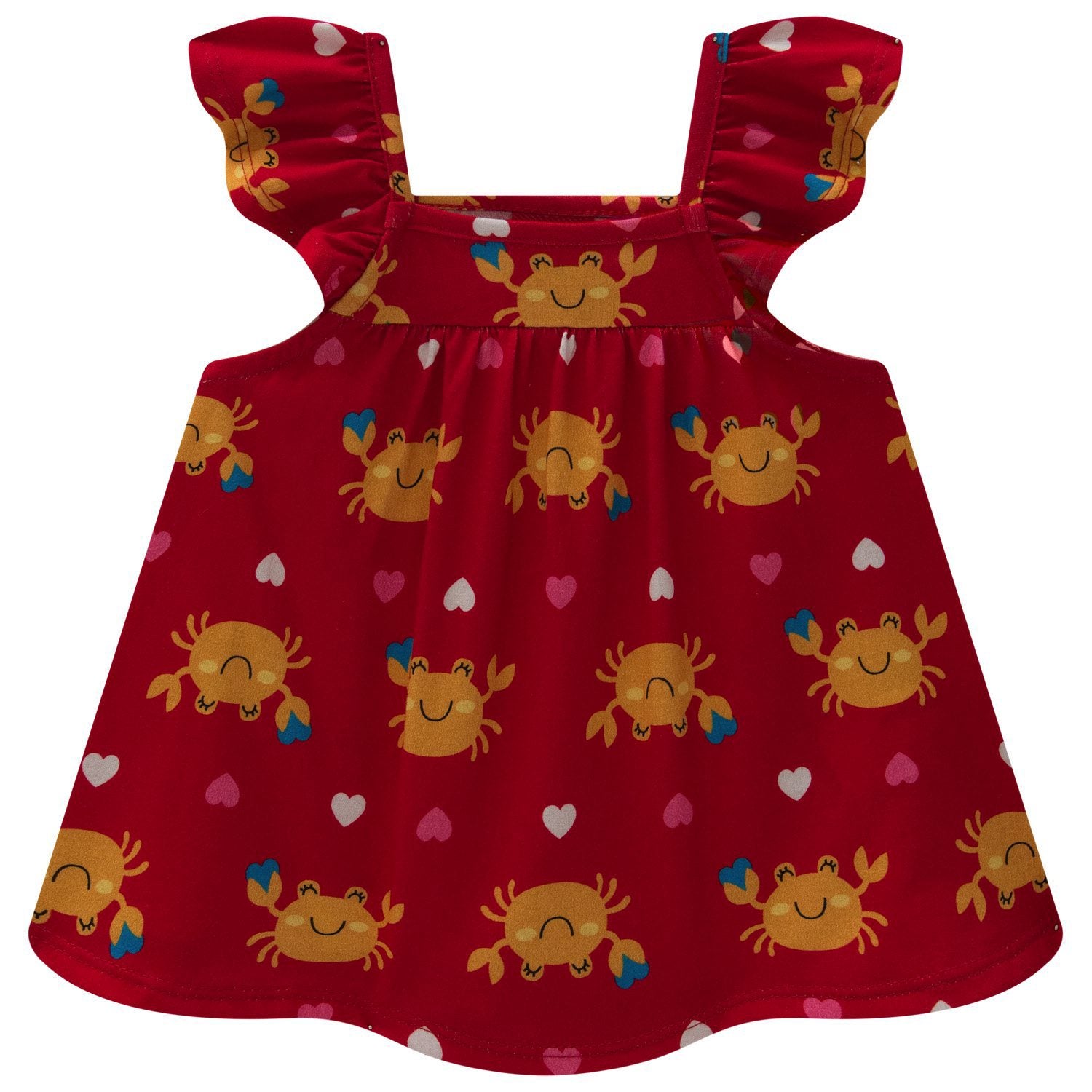 Conjunto Feminino Kyly Caranguejos e Corações