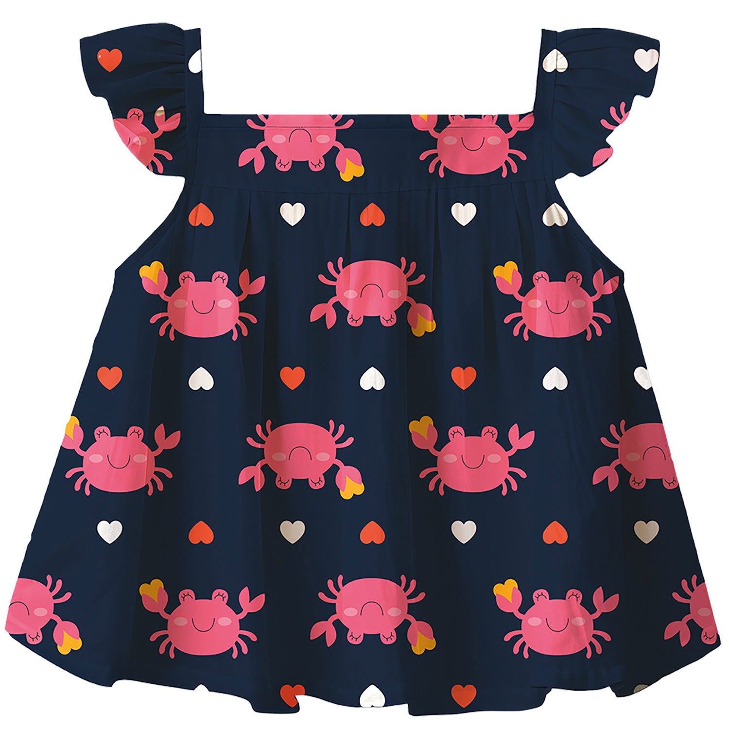 Conjunto Feminino Kyly Caranguejos e Corações