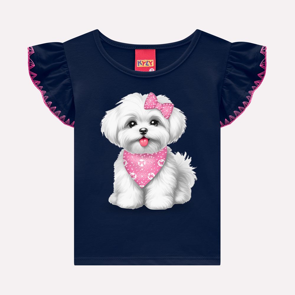Conjunto Infantil Feminino Kyly Cachorrinho