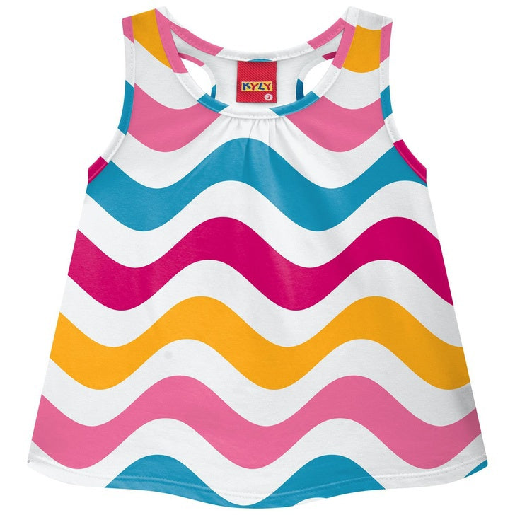 Conjunto Kyly Infantil Feminino Ondas Coloridas