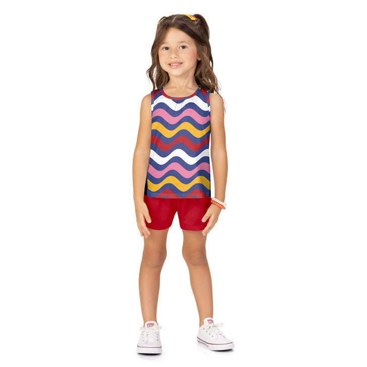 Conjunto Kyly Infantil Feminino Ondas Coloridas