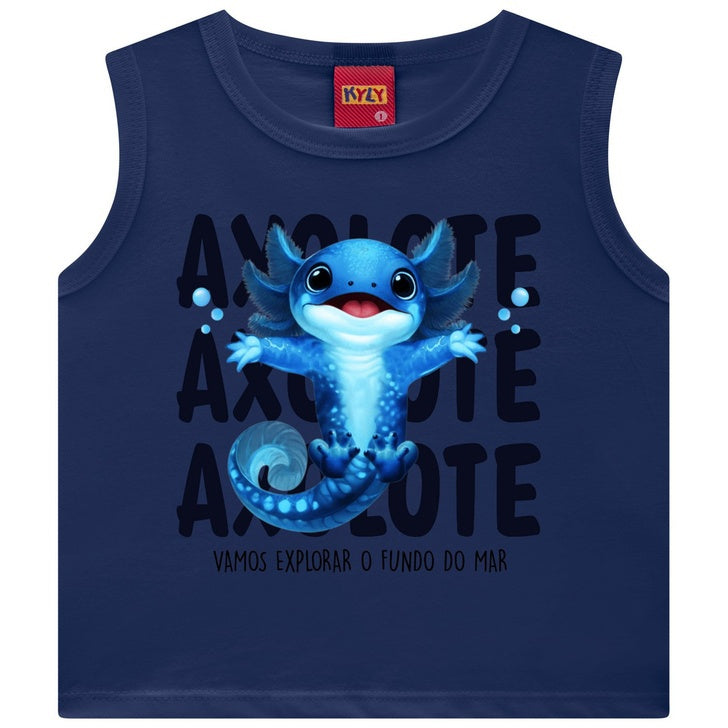 Conjunto Masculino Kyly Axolote Vamos Explorar O Fundo Do Mar