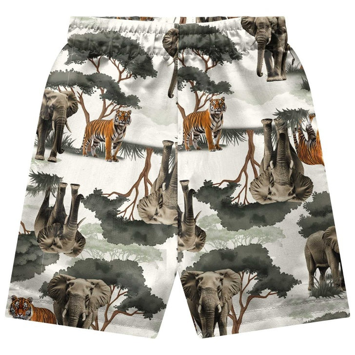 Conjunto Infantil Kyly Safari com Camiseta e Short em Tactel