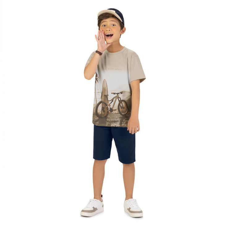 Conjunto Kyly Infantil Masculino Pedal Through Paradise