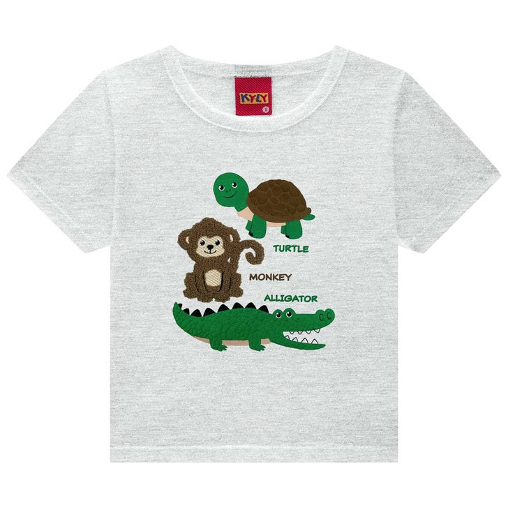 Conjunto Masculino Kyly Turtle Monkey Alligator