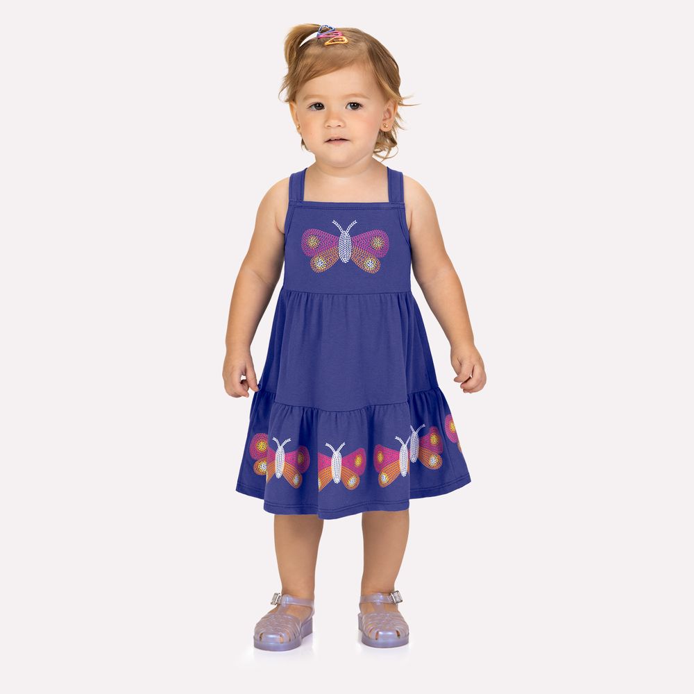 Vestido Infantil Kyly Borboleta