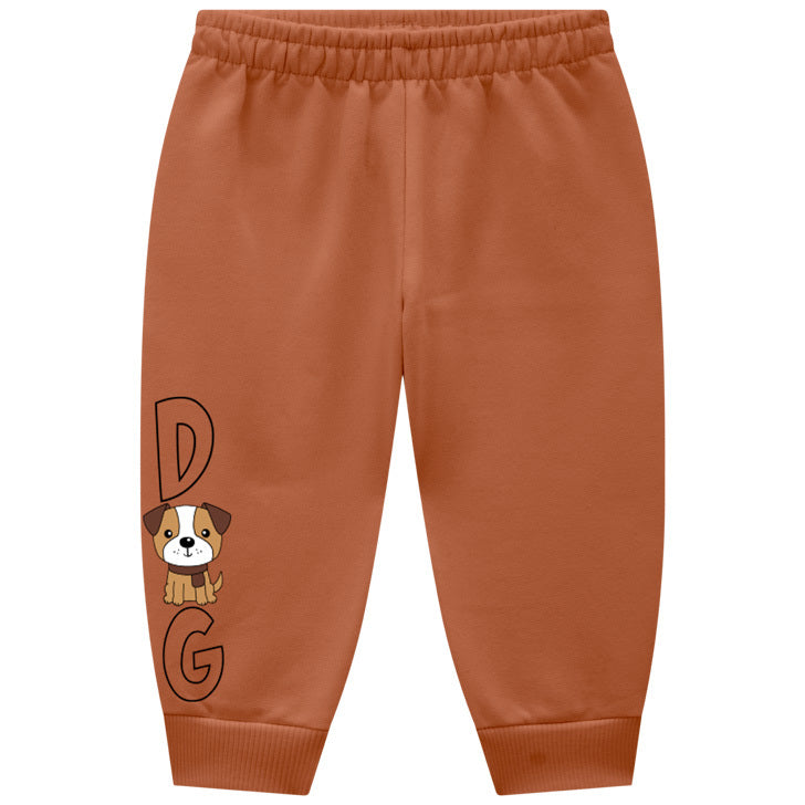 Conjunto Moletom Bebê Kyly Menino Com Capuz Cachorrinho