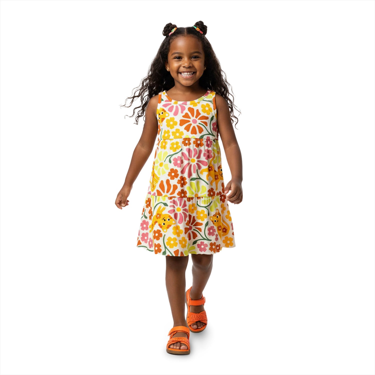Vestido Infantil Kyly Três Marias Oncinha