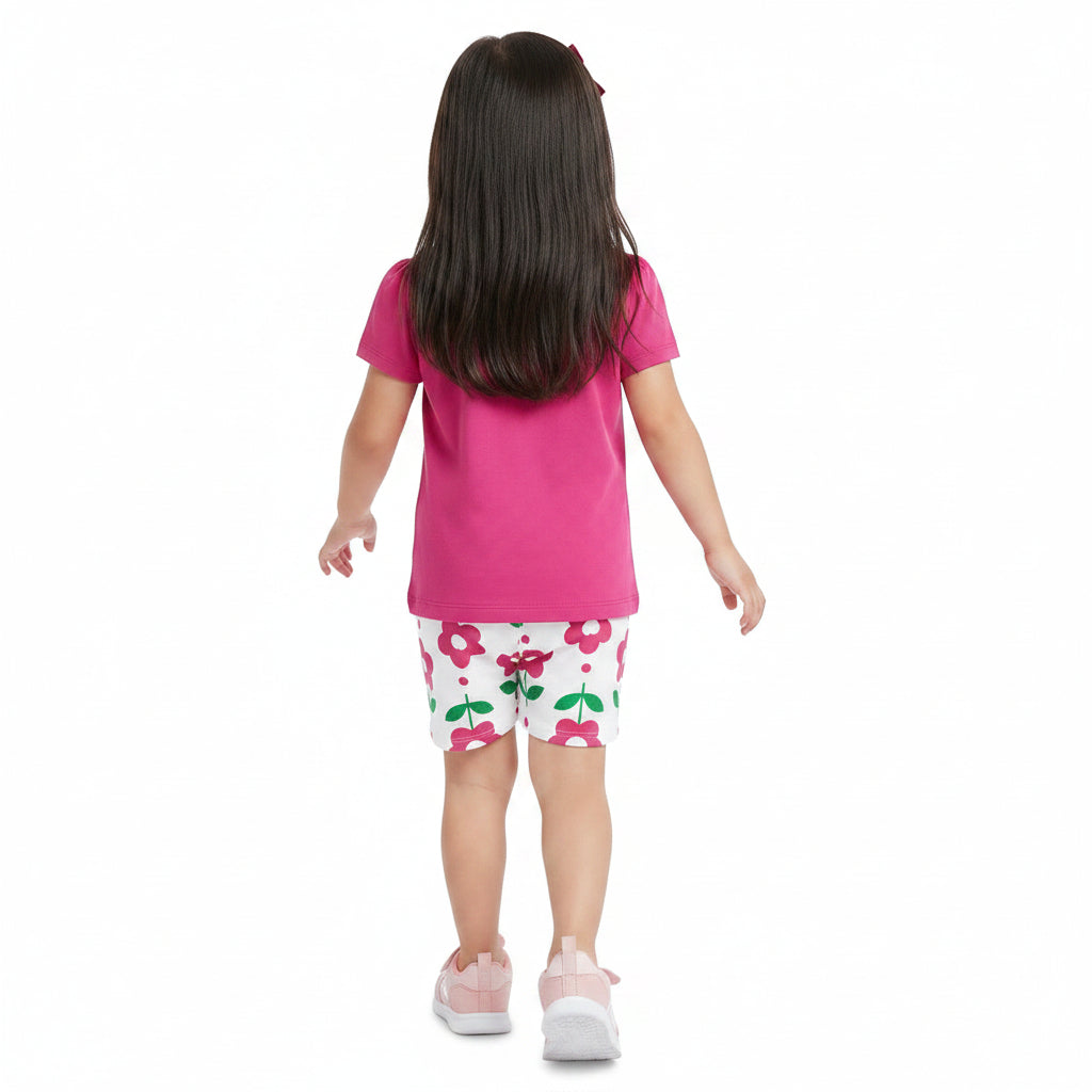 Conjunto Infantil Feminino Kyly Cachorrinha Ready For Fun Camiseta e Shorts