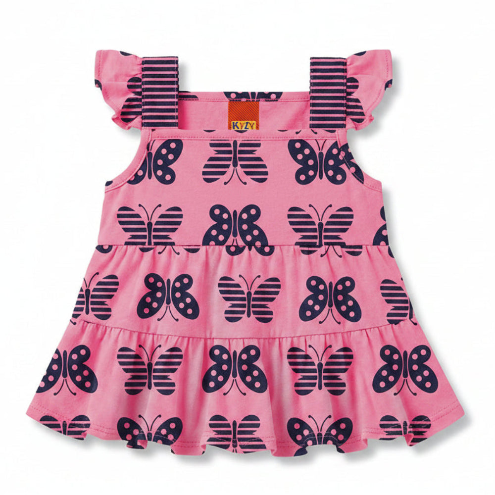 Conjunto Infantil Feminino Kyly Borboletas - Blusa com Strass + Short