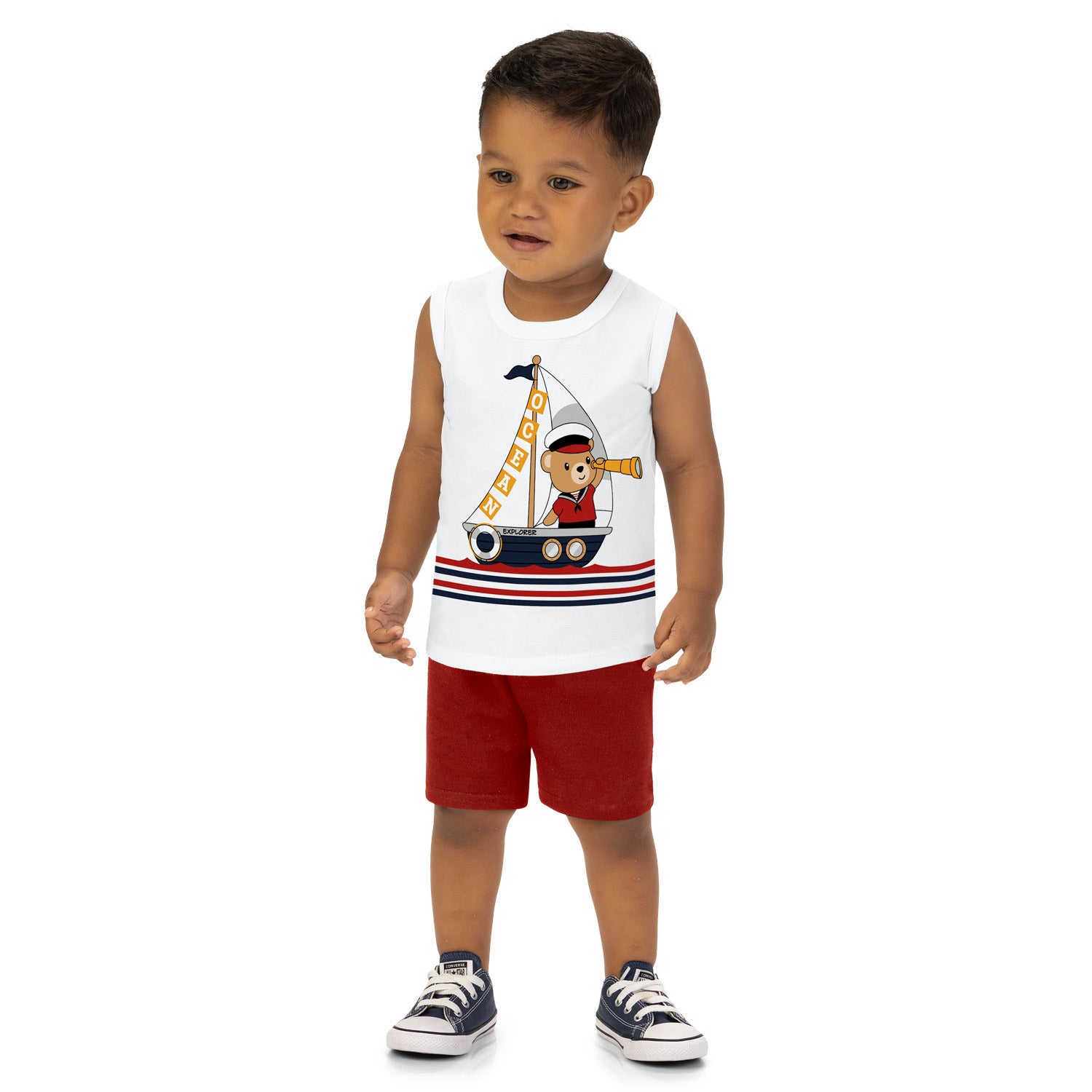 Conjunto Masculino Infantil Kyly Marinheiro Ocean