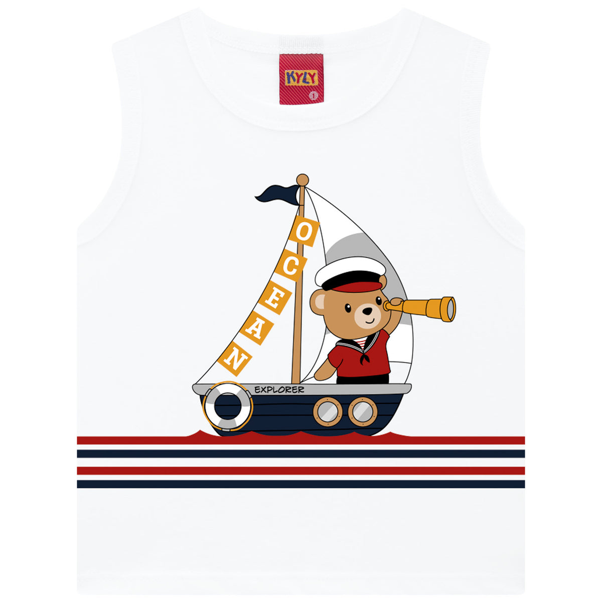 Conjunto Masculino Infantil Kyly Marinheiro Ocean