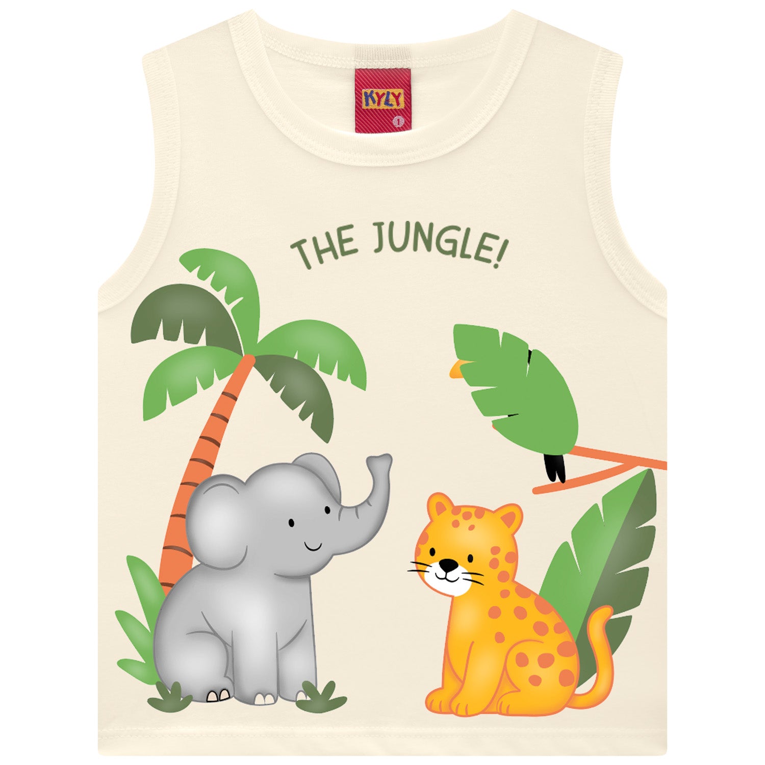 Conjunto Infantil Masculino Kyly The Jungle Regata e Bermuda