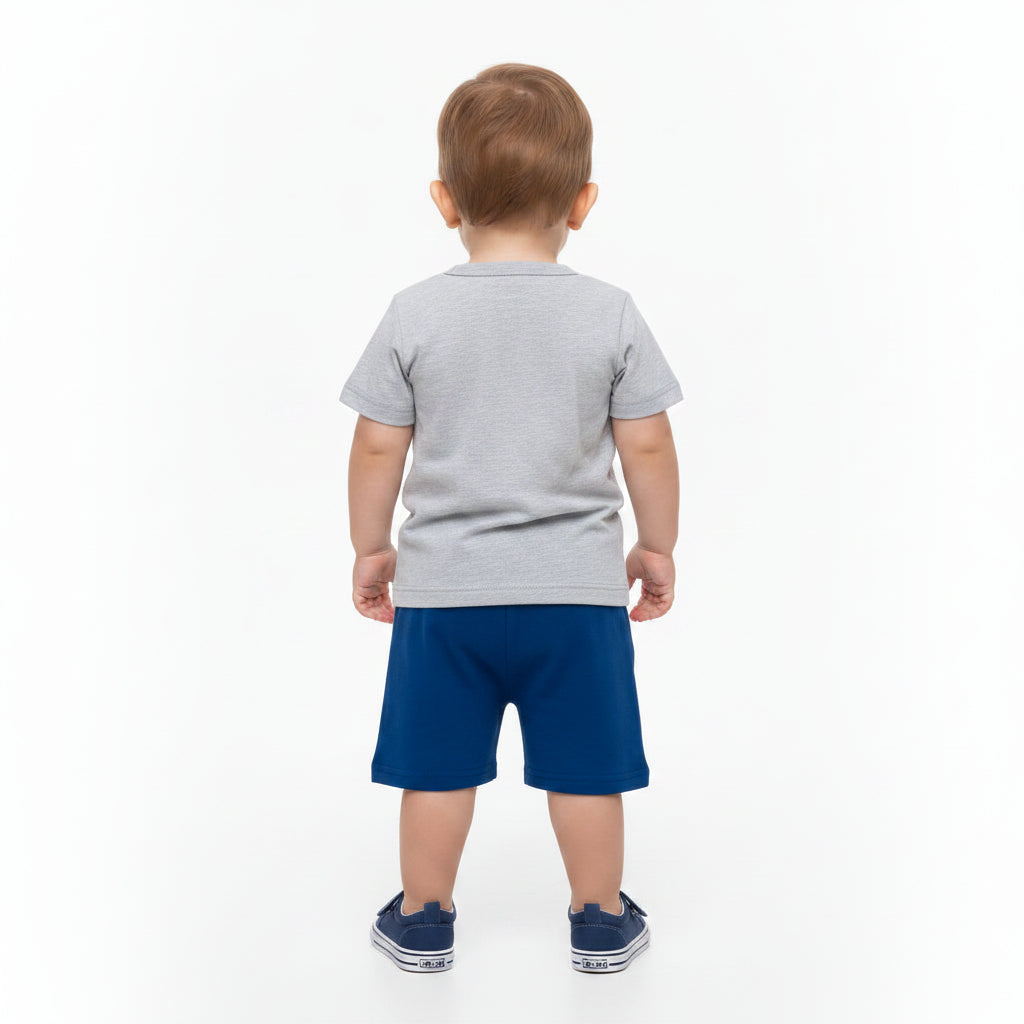Conjunto Infantil Masculino Kyly Relax & Surf - Camiseta + Short Confort