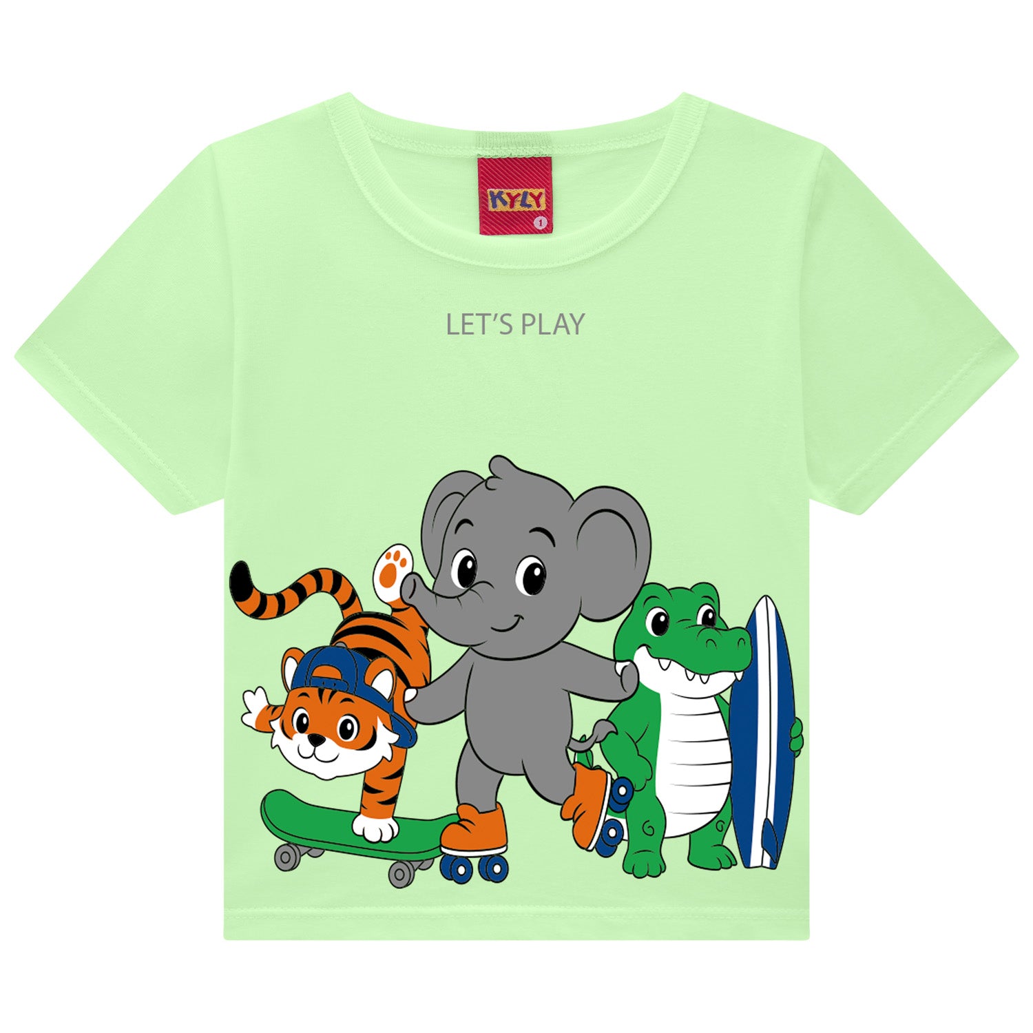 Conjunto Infantil Masculino Kyly Let's Play Safari - Camiseta + Short Confort