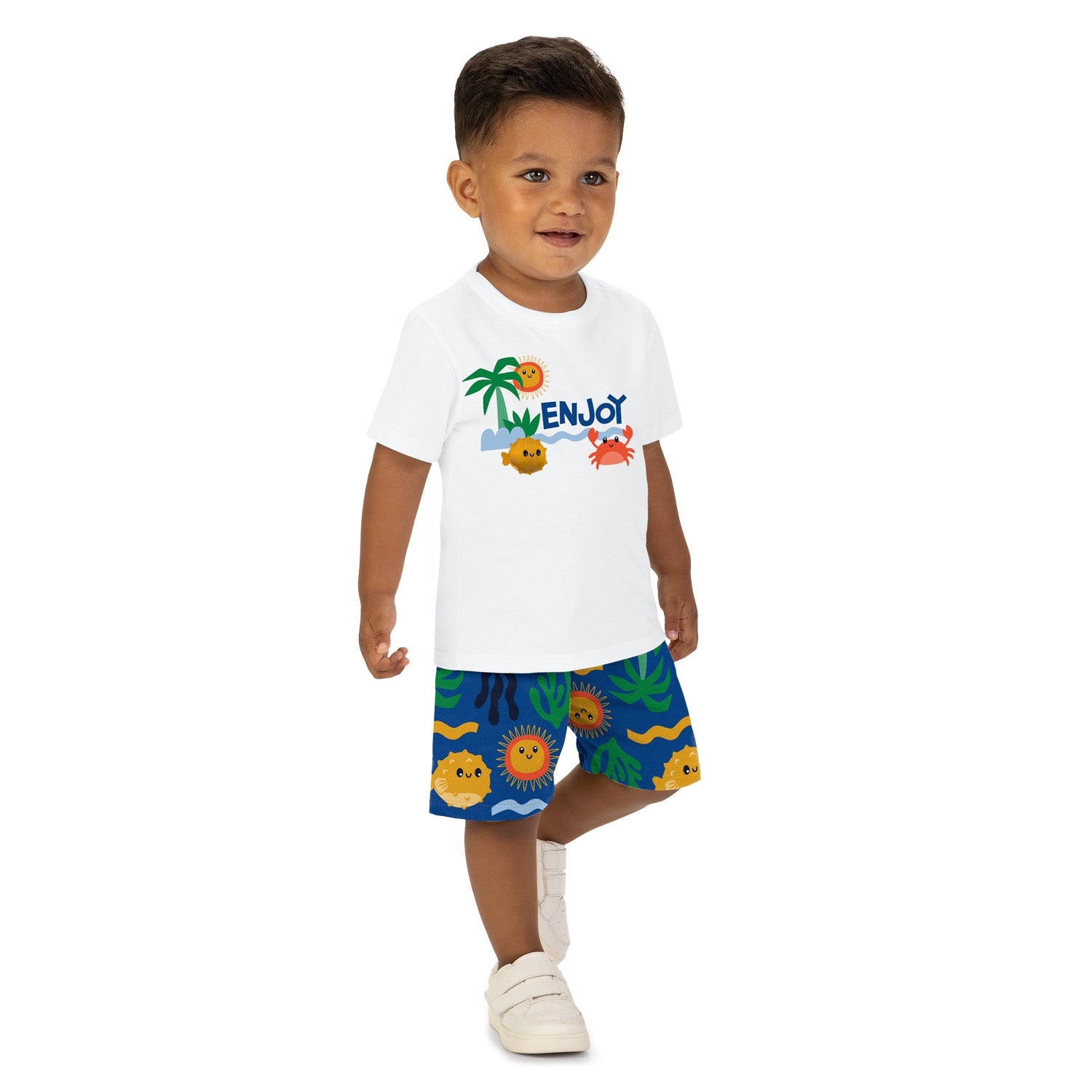 Conjunto Infantil Masculino Kyly Fundo do Mar Enjo