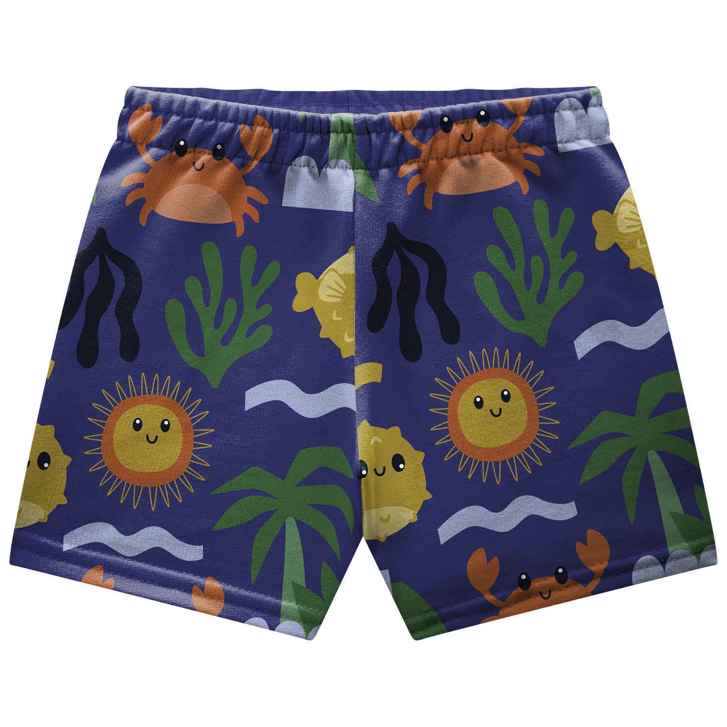 Conjunto Infantil Masculino Kyly Fundo do Mar Enjo