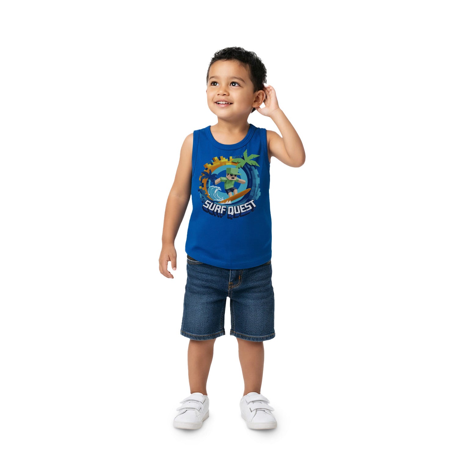 Regata Infantil Masculina Kyly Surf Quest Algodão Premium