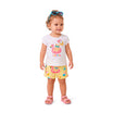 Conjunto Infantil Feminino Kyly Ursinho Summer Blusa e Short
