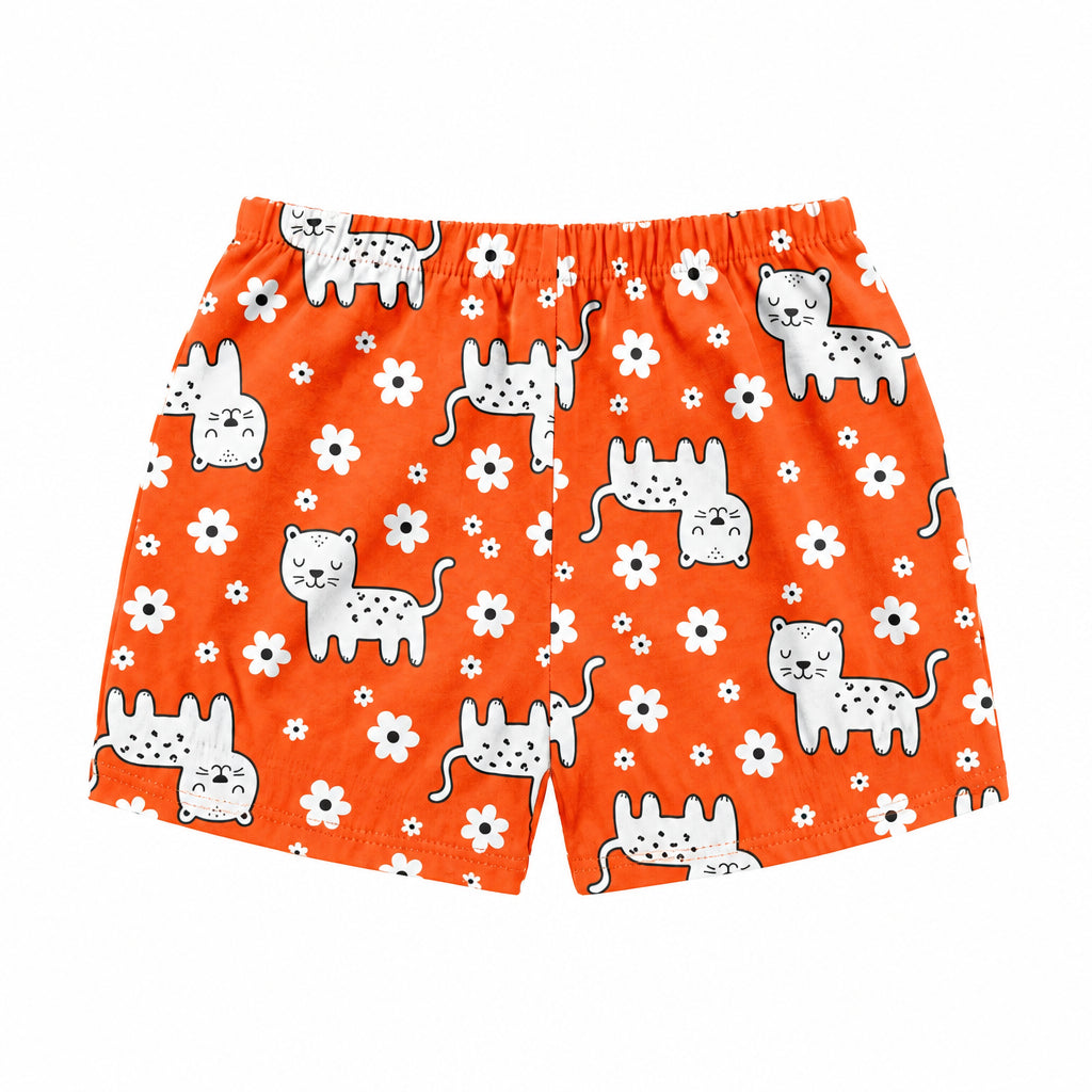 Conjunto Feminino Kyly Bebê Blusa e Short Oncinha