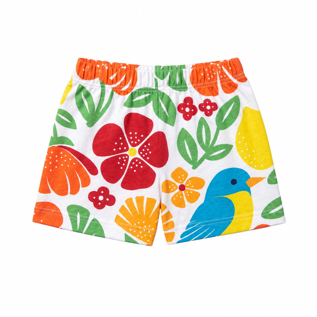 Conjunto Feminino Bebê Kyly Happy Vibes Regata e Shorts
