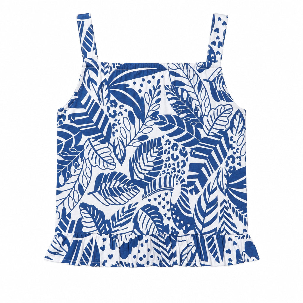 Conjunto Infanto-Juvenil Feminino Kyly Estampa Folhas