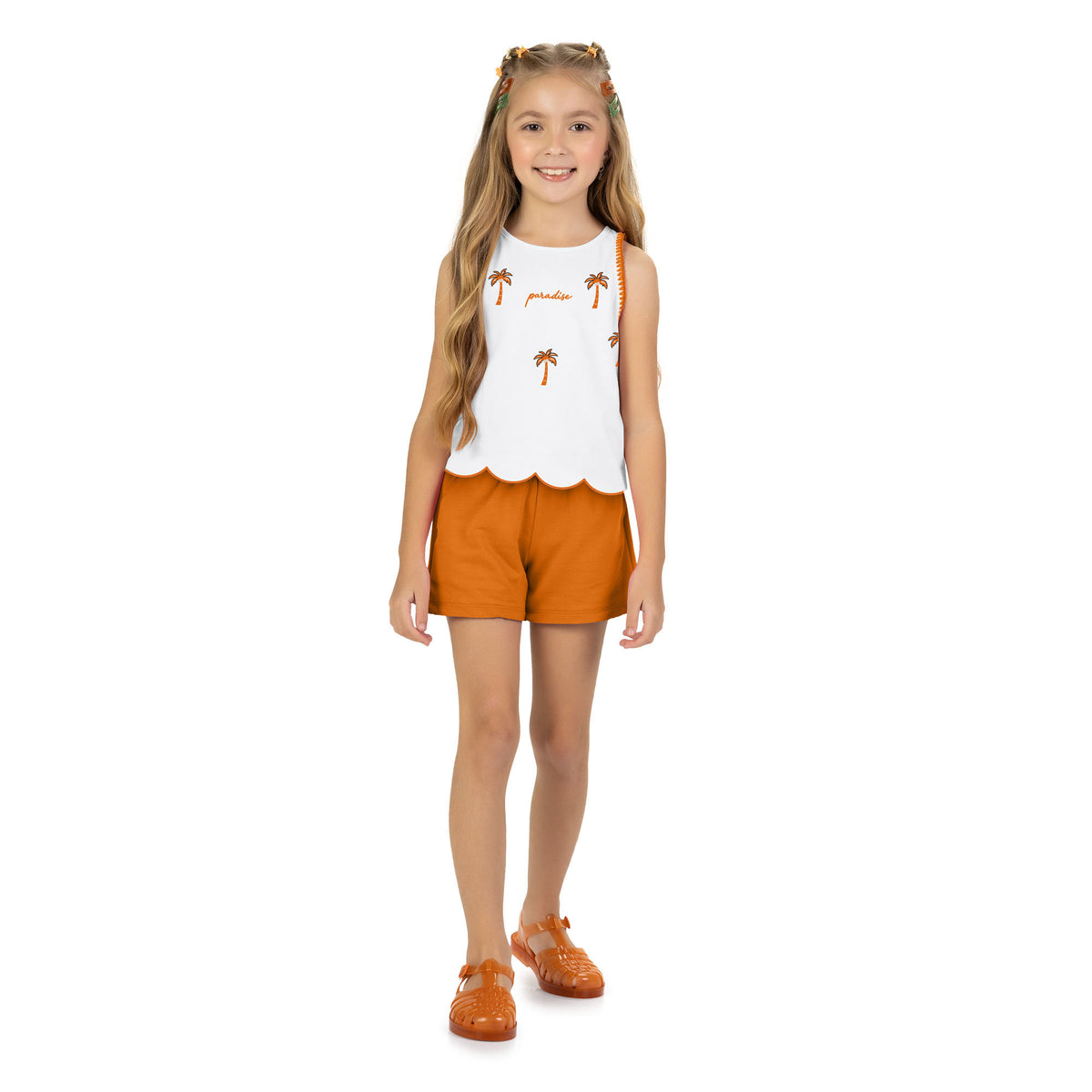 Conjunto Infantil Feminino Kyly Infanto-Juvenil Paradise