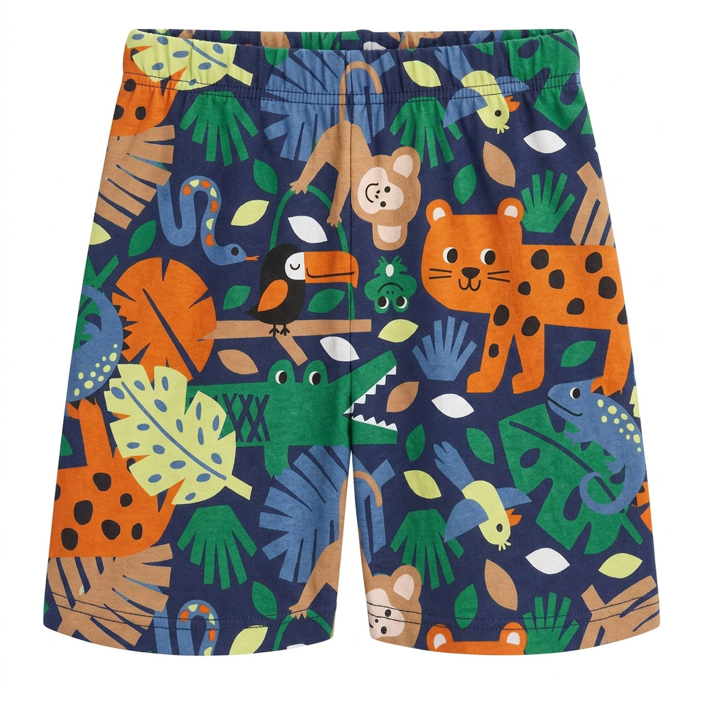 Conjunto Bebê Masculino Regata e Short Kyly Animais Planet